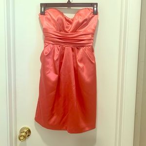 dELiA*s Strapless Bow Back Satin Dress